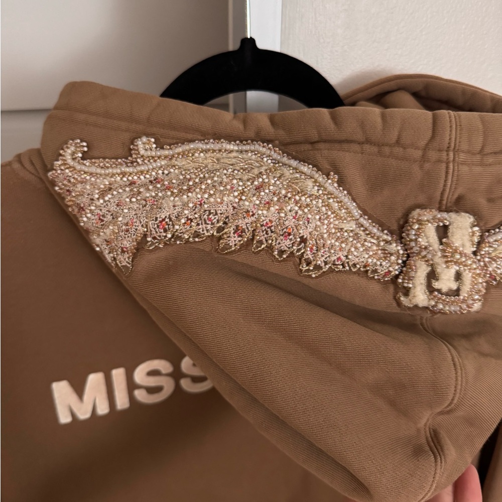Miss Sixty oversized hoodie in camel color